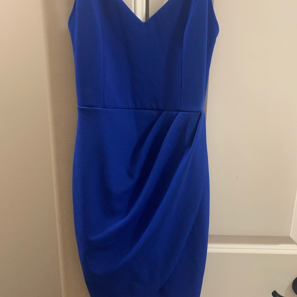 Blue Lulu’s cocktail dress